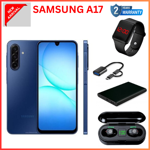 MEGA DEALS🔥🔥 !!!!! BRAND NEW SAMSUNG GALAXY A17  6.7'' 128 GB ROM + 6 GB RAM 5000 mAh 50 MP+ 13 MP camera Android 15 Exynos 1330 (5 nm) Octa-core Super AMOLED  (side-mounted) Fingerprint