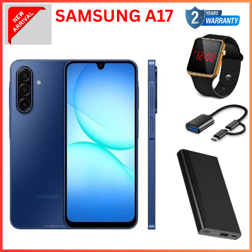 SUPER SALE DEALS🔥🔥BRAND NEW SAMSUNG GALAXY A17  6.7'' 128 GB ROM + 6 GB RAM 5000 mAh 50 MP+ 13 MP camera Android 15 Exynos 1330 (5 nm) Octa-core Super AMOLED  (side-mounted) Fingerprint
