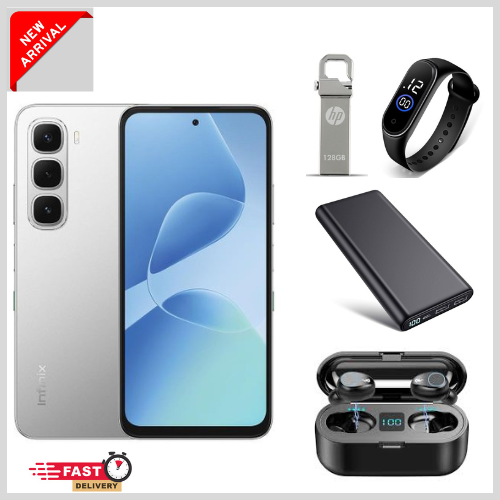 [New arrivals] Infinix Hot 60i128GB/256+12(6+6)/16+(8+8) 6.7" 120Hz Screen 4G Phone Dual SIM 5160mAh Battery 45W Charging 50MP Camera Fingerprint Lock Android 15 G81 Ultimate Smart AI Phones