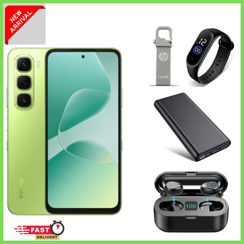 [New arrivals] Infinix Hot 60i128GB/256+12(6+6)/16+(8+8) 6.7" 120Hz Screen 4G Phone Dual SIM 5160mAh Battery 45W Charging 50MP Camera Fingerprint Lock Android 15 G81 Ultimate Smart AI Phones