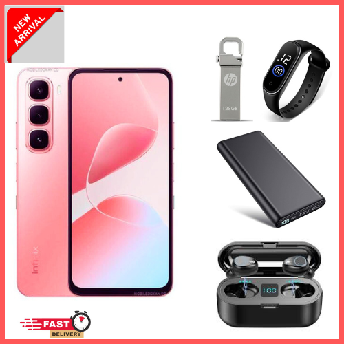 [New arrivals] Infinix Hot 60i128GB/256+12(6+6)/16+(8+8) 6.7" 120Hz Screen 4G Phone Dual SIM 5160mAh Battery 45W Charging 50MP Camera Fingerprint Lock Android 15 G81 Ultimate Smart AI Phones