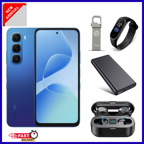 [New arrivals] Infinix Hot 60i128GB/256+12(6+6)/16+(8+8) 6.7" 120Hz Screen 4G Phone Dual SIM 5160mAh Battery 45W Charging 50MP Camera Fingerprint Lock Android 15 G81 Ultimate Smart AI Phones