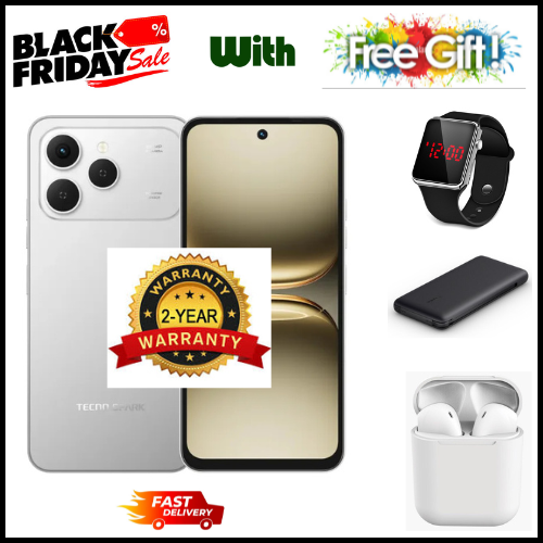 BLACK FRIDAY DEALS🔥🔥 !!!!BRAND NEW Tecno Spark 40, 6.67'' HD+, UP To 256GB ROM+ 8GB RAM +(8GB RAM Extended) (Dual Sim) 50MP, 5200 MAh  smartphone WITH FREE GIFTS