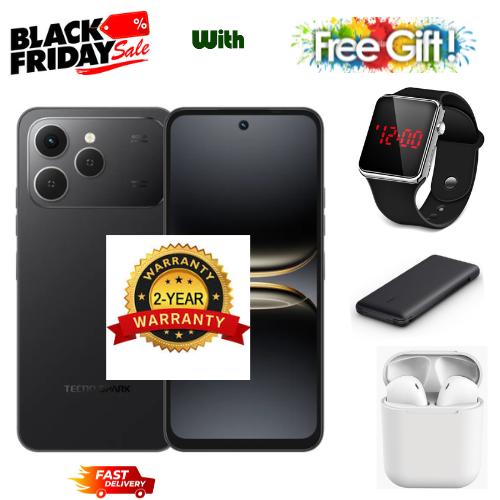 BLACK FRIDAY DEALS🔥🔥 !!!!BRAND NEW Tecno Spark 40, 6.67'' HD+, UP To 256GB ROM+ 8GB RAM +(8GB RAM Extended) (Dual Sim) 50MP, 5200 MAh  smartphone WITH FREE GIFTS