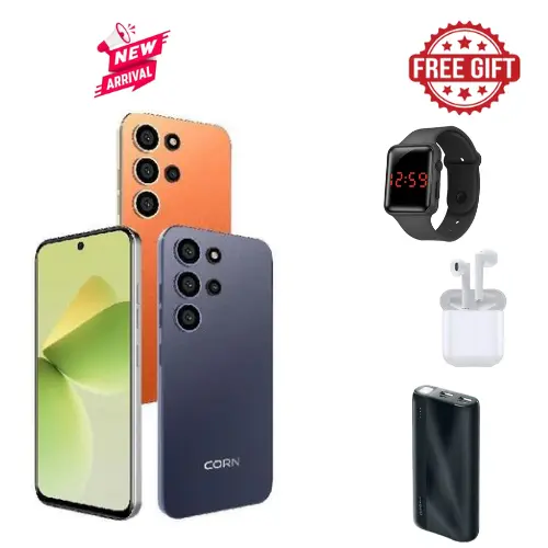 CORN LUMIA S26 MAX 6.67"HD STORAGE 64GB ROM +5(2+3)GB RAM STRONG BATTERY 5000mAh DUAL SIM CARD SMART PHONE SIDE-MOUNTED FINGERPRINT FACE UNLOCK,13MP ULTRA CAMERA 8MP