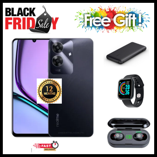 BLACK FIDAY DISCOUNT🔥🔥🔥 BRAND NEW REALME NOTE 60x 6.74" IPS LCD Display, 3GB/4GB RAM+ 64GB/128GB ROM, 5000mAh, Android 14, 8MP Rear & 5MP Front Camera, Dual SIM, Fingerprint (side-mounted)