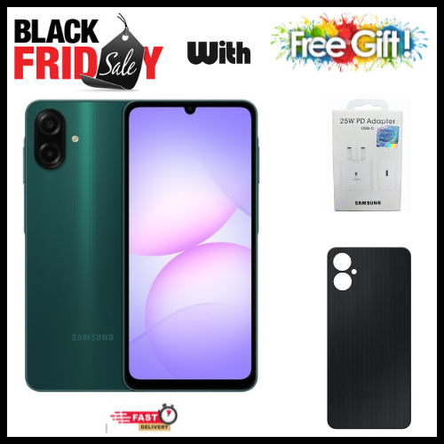 [New Arrival] Samsung Galaxy A07 128GB+4GB 6.7" 90Hz Display 50MP Rear+8MP Front Cameras 5000mAh Battery 25W Fast Charging IP54 One UI 7 Android 15+(6Years Of OS Updates) Galaxy AI Smartphones..