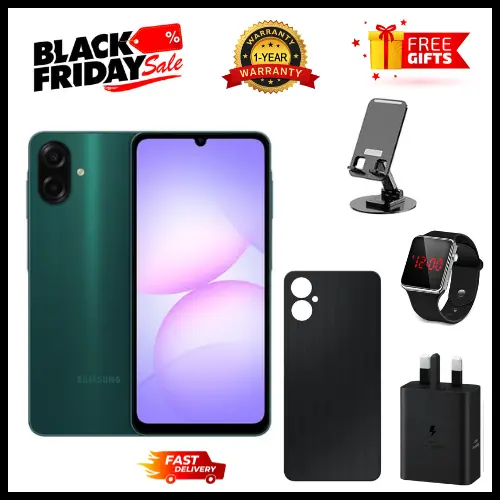 BLACK FRIDAY DEAL🔥🔥🔥 BRAND NEW SAMSUNG GALAXY A07 64GB+4GB 6.7" 90Hz Display 50MP Rear+8MP Front Cameras 5000mAh Battery 25W Fast Charging IP54 One UI 7 Android 15+(6Years Of OS Updates)