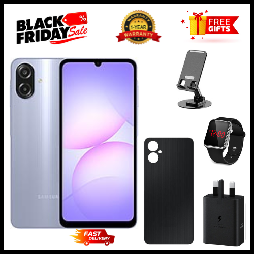 BLACK FRIDAY DEAL🔥🔥🔥 BRAND NEW SAMSUNG GALAXY A07 64GB+4GB 6.7" 90Hz Display 50MP Rear+8MP Front Cameras 5000mAh Battery 25W Fast Charging IP54 One UI 7 Android 15+(6Years Of OS Updates)