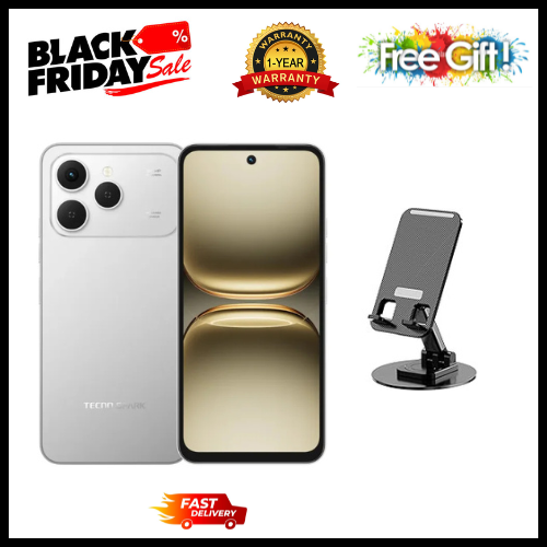 BLACK FRIDAY DEALS🔥🔥!BRAND NEW Tecno Spark 40, 6.67'' HD+, UP To 128GB ROM+ 8GB RAM +(4GB RAM Extended) (Dual Sim) 50MP, 5200 MAhsmartphone