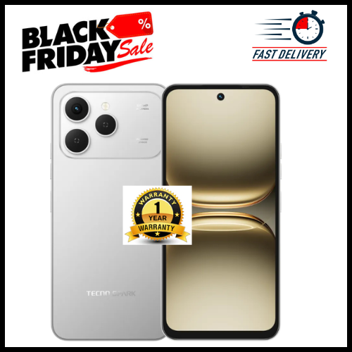 BLACK FRIDAY DEALS🔥🔥!BRAND NEW Tecno Spark 40, 6.67'' HD+, UP To 128GB ROM+ 8GB RAM +(4GB RAM Extended) (Dual Sim) 50MP, 5200 MAhsmartphone