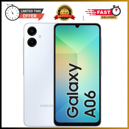 LIMITED HOT DEALS🔥🔥🔥 BRAND NEW SAMSUNG A06 6.7 DISPLAY 4GB RAM + 64GB/128GB ROM 5000MAH SMARTPHONE DUAL SIM 50MP BACK CAMERA AND 13MP FRONT CAMERA