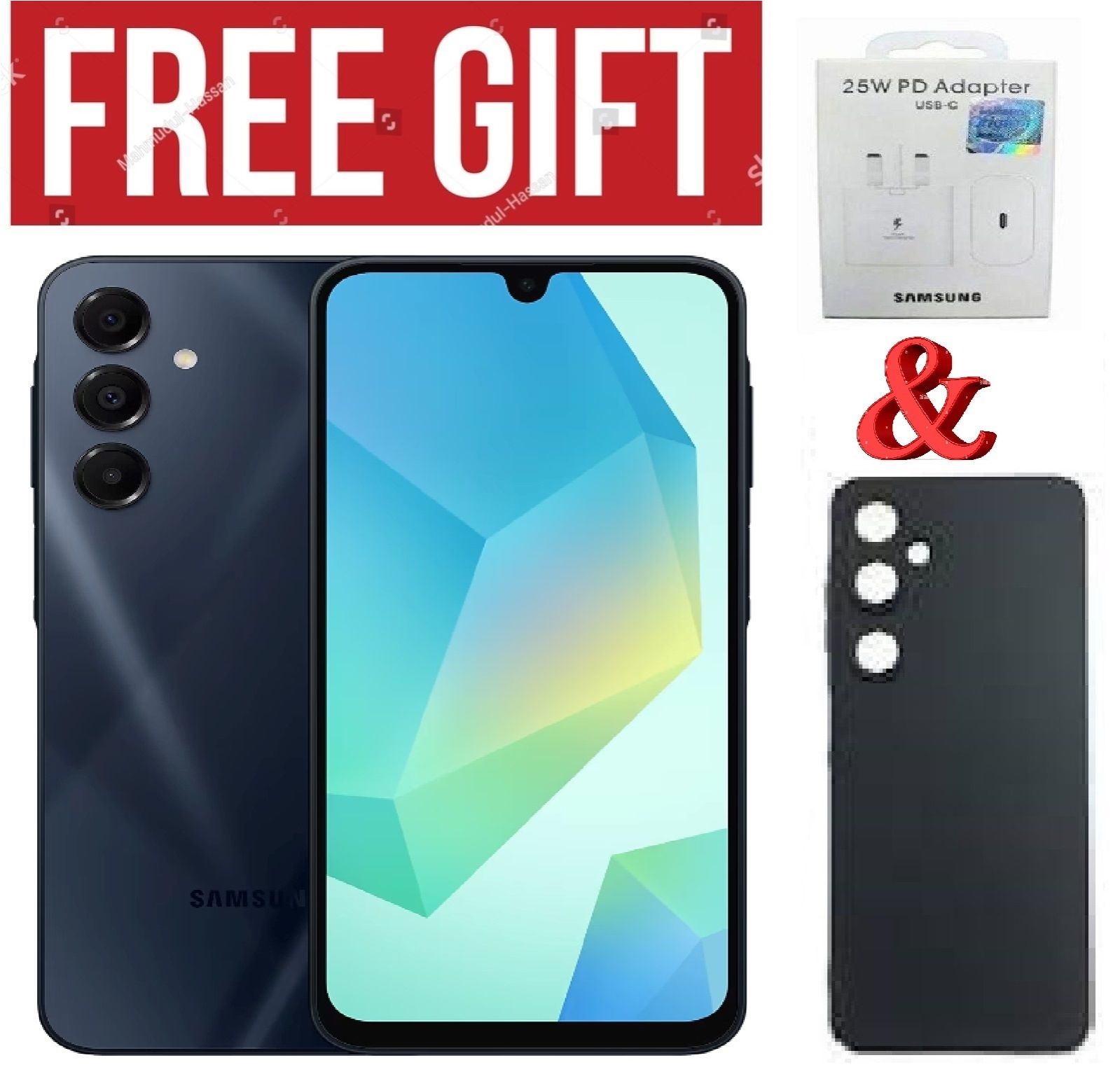 LIMITED DISCOUNT!!!!!BRAND NEW!!!! Samsung Galaxy A16, 4GB+128GB ROM 6.7" HD, Android 14,50MP-Camera, Battery-5000mahCOMES WITH FREE GIFTS (C TO C HEADER  + SILICONE COVER  ) FOR YOU