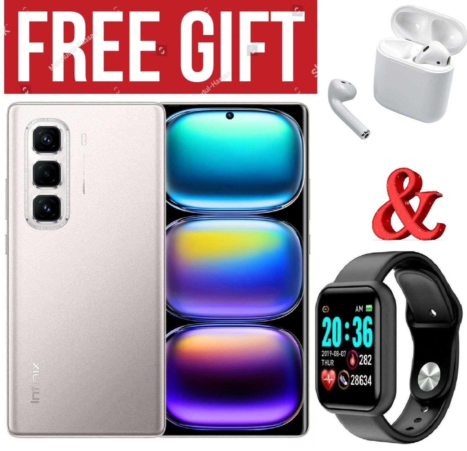 LIMITED DISCOUNT!!!!!BRAND NEW!!!!Infinix HOT 50 PRO PLUS,AMOLED CURVED SCREEN DISPLAY 6.78" INCHES(8GB +8GB) RAM & 128 GB ROM,5000MAH,50MP COMES WITH FREE GIFTS ( AIRPODS + SMART WATCH) FOR YOU
