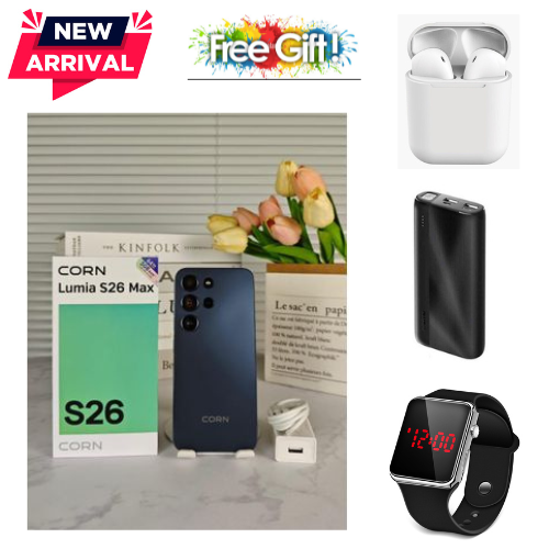 BLACK FRIDAY DEALS🔥🔥🔥 CORN LUMIA S26 MAX 6.67"HD STORAGE ROM 64GB RAM 5(2+3)GB STRONG BATTERY 5000mAh DUAL SIM CARD SMART PHONE SIDE-MOUNTED FINGERPRINT FACE UNLOCK,13MP ULTRA CAMERA 8MP
