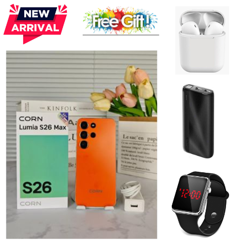 BLACK FRIDAY DEALS🔥🔥🔥 CORN LUMIA S26 MAX 6.67"HD STORAGE ROM 64GB RAM 5(2+3)GB STRONG BATTERY 5000mAh DUAL SIM CARD SMART PHONE SIDE-MOUNTED FINGERPRINT FACE UNLOCK,13MP ULTRA CAMERA 8MP