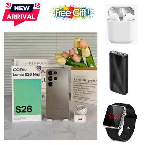 BLACK FRIDAY DEALS🔥🔥🔥 CORN LUMIA S26 MAX 6.67"HD STORAGE ROM 64GB RAM 5(2+3)GB STRONG BATTERY 5000mAh DUAL SIM CARD SMART PHONE SIDE-MOUNTED FINGERPRINT FACE UNLOCK,13MP ULTRA CAMERA 8MP