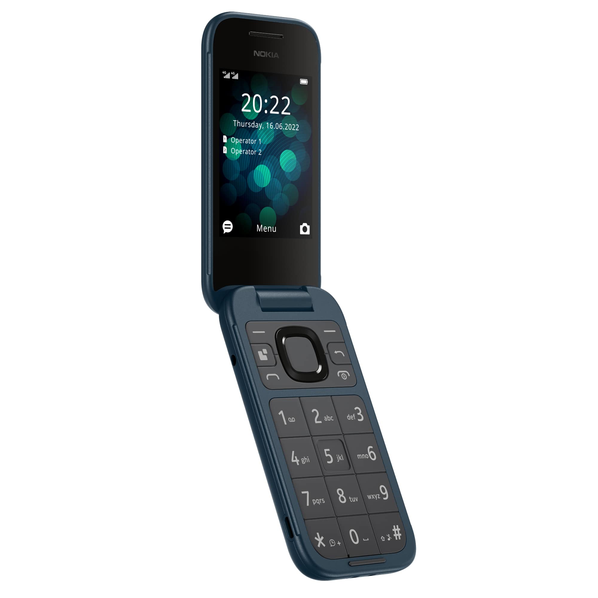 Nokia 2660 Flip Mobile Phone Classic 2.8" IPS LCD SCREEN DISPLAY 128MB +48MB RAM - 4G-Dual SIM- 1450mAh battery capacity Long Battery Life - FEATURE PHONE