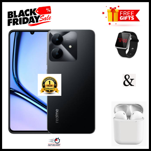 BLACK FIDAY DEALS🔥🔥🔥 BRAND NEW REALME NOTE 60x 6.74" IPS LCD Display, 3GB/4GB RAM+ 64GB/128GB ROM, 5000mAh, Android 14, 8MP Rear & 5MP Front Camera, Dual SIM, Fingerprint (side-mounted)