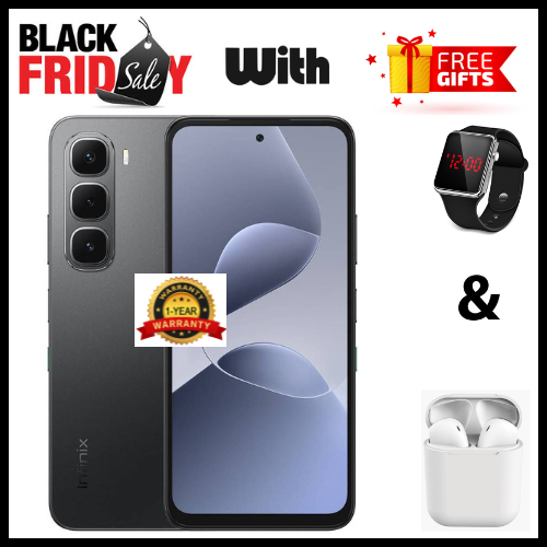 BLACK FRIDAY NOVEMBER DEALS🔥🔥🔥 BRAND NEW INFINIX HOT 60i 256GB + 16(8+8)GB 6.7" 120Hz Screen 4G Phone Dual SIM 5160mAh Battery 45W Charging 50MP Camera Fingerprint Lock