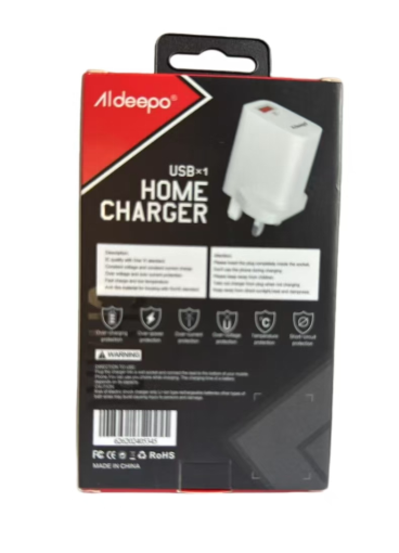 ALDEEPO AD-QC350 UK USB CHARGER SET – FAST, POWERFUL & TRAVEL-READY FOR RELIABLE CHARGING ANYTIME, ANYWHERE!