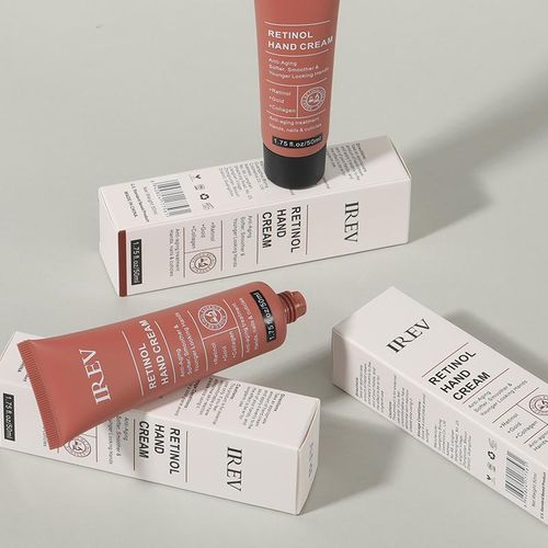 IREV Retinol Hand Cream - Antiaging Hand Treatment Cream Softens Smoothes Protects Hands Nails Cuticles - For Younger Looking Hands Vitamin A Minimises Age Effect on Skin