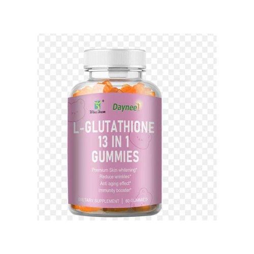 Daynee L- GLUTATHIONE 13 IN 1 GUMMIES For Premium Skin Whitening, Reduce Wrinkles, Anti-Aging Effect and Immunity Booster- 60 DIETARY SUPPLEMENT GUMMIES
