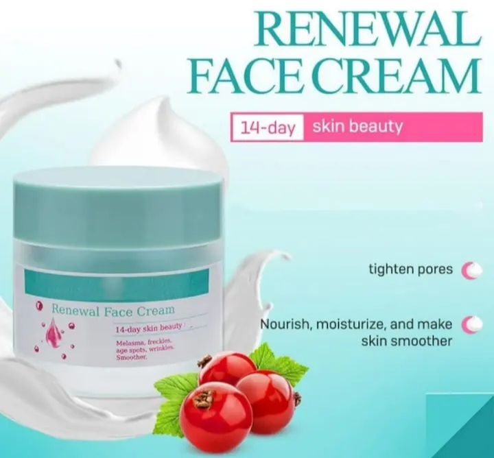 RENEWAL FACE CREAM - Melasma, Freckles, Age Spots & Dark Spots, Smoother / 14-Day skin beauty regimen