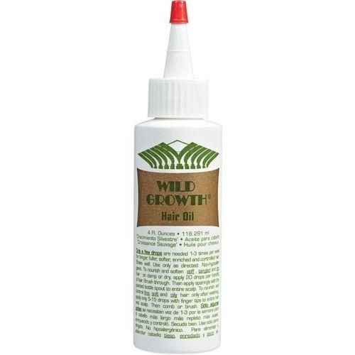 WILD GROWTH Hair Oil 4 Ounce-Reduces blow-drying time-Promotes thick, long hair growth