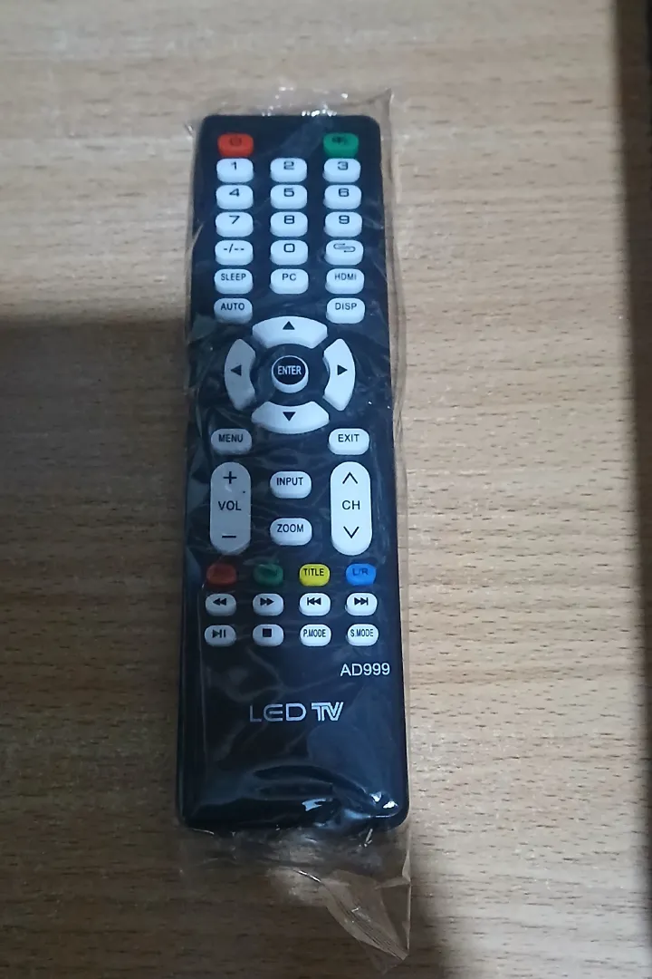 Generic Universal LED TV Replaceable Remote - Black