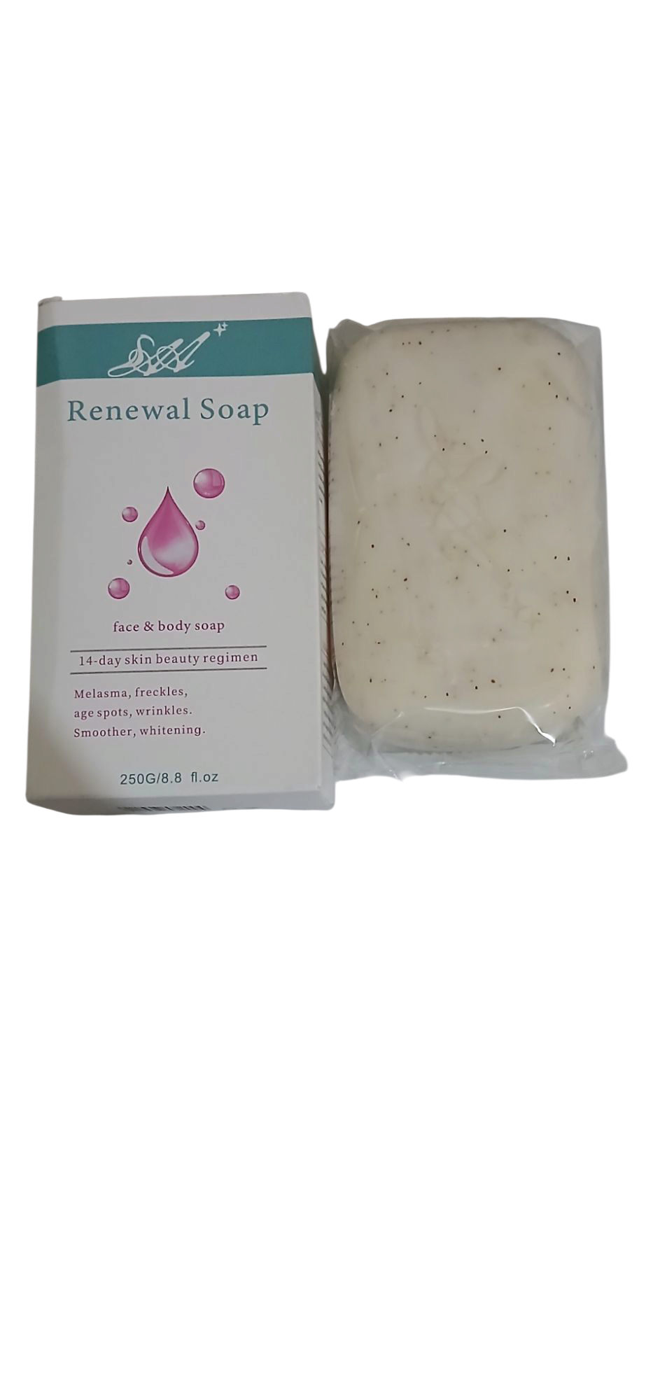 Renewal Face Cream + Soap -  treats  Melasma, Age Spots, Hyperpigmentation, Sunburn, Red Face, Reveal Brighter Even Toned Radiant Skin