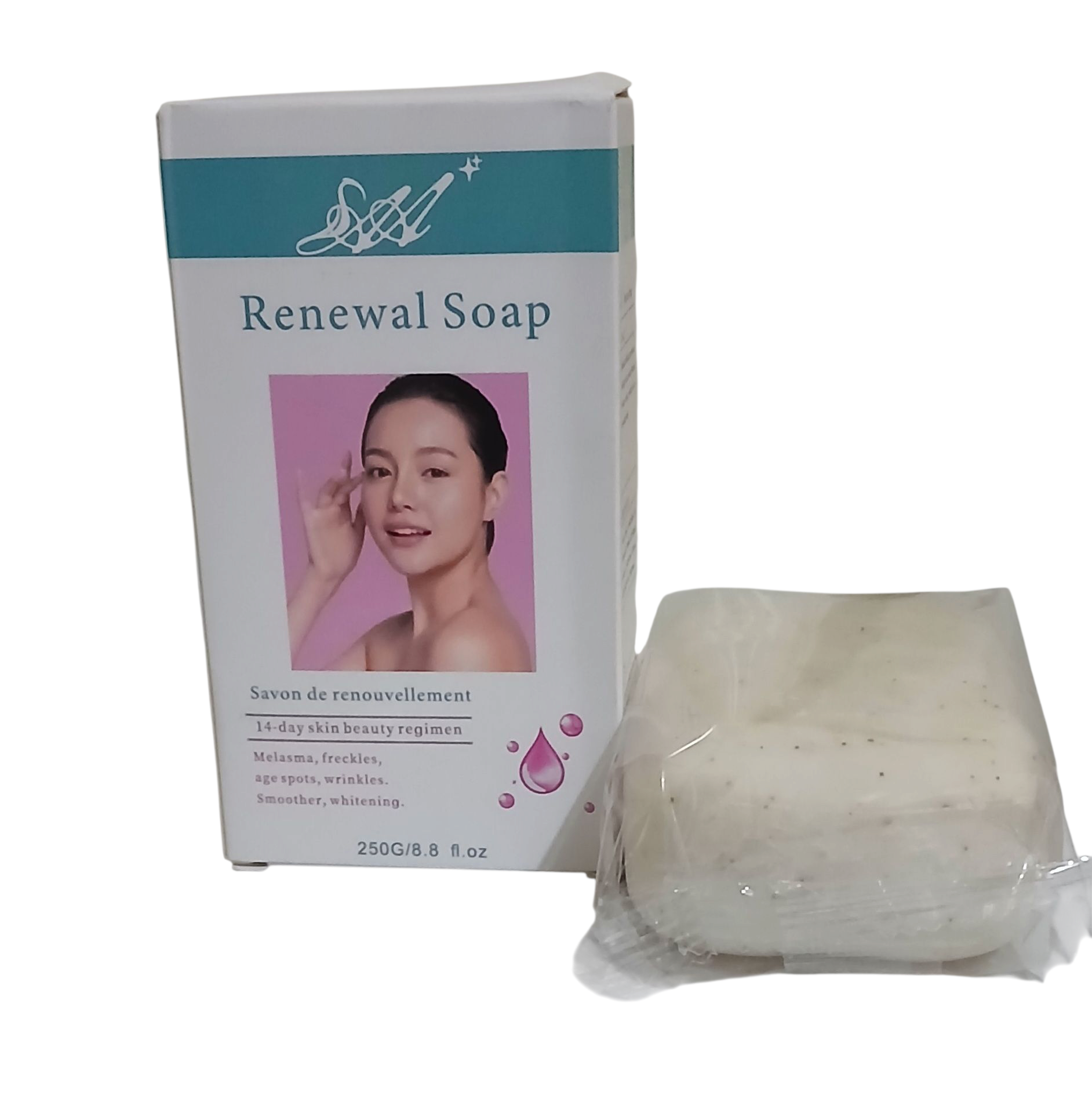 Renewal Face Cream + Soap -  treats  Melasma, Age Spots, Hyperpigmentation, Sunburn, Red Face, Reveal Brighter Even Toned Radiant Skin