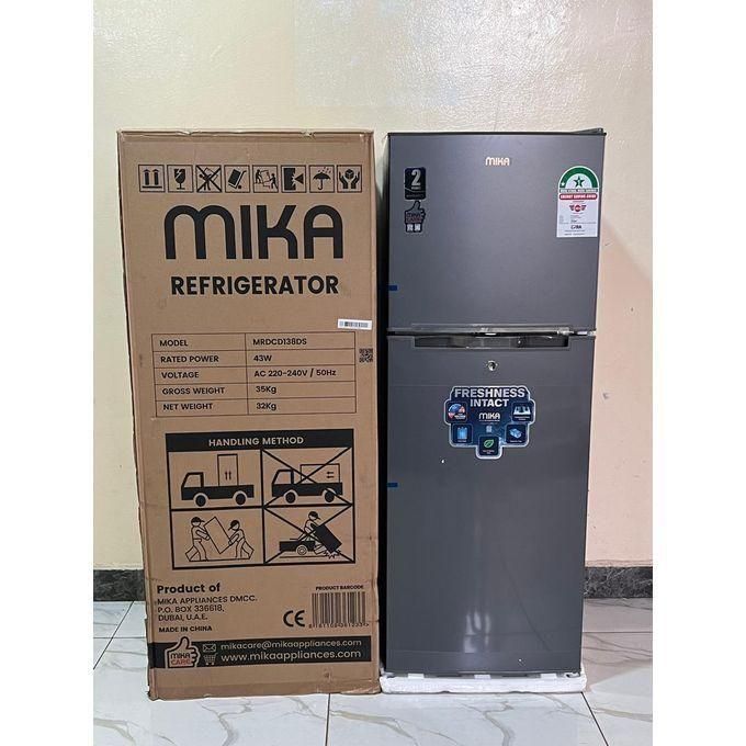 Mika 138 L FRIDGE Double Door Refrigerator Top Mounted Freezer 2 Star Energy Rating Direct Cool