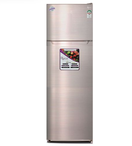 Roch 255 Liters RFR 325DTI Frost Free Fridge, Silver WITH FREE GIFT