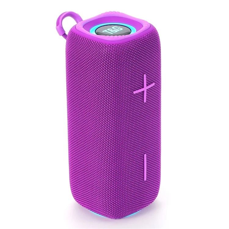 T&G TG-654 RGB Light Portable Bluetooth-compatible Speaker FM Radio Waterproof Wireless Music Subwoofer - Camouflage