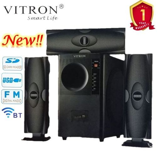 Vitron V635 3.1CH BLUETOOTH ENABLED Music System BT/FM/USB/Remote Control/Amazing Sound/USB Support/Memory Card Support/Built in Powerful Amplifier/SD card /Bluetooth-Enabled/Digital FM Radio/ENJOY