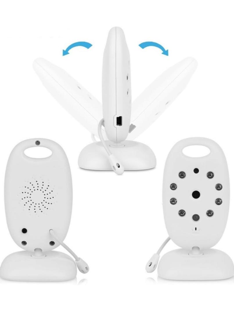 Video Baby Monitor with Night Version Camera Two Way Talk Temperature Monitoring 2.0 inch LED Monitor Color Display