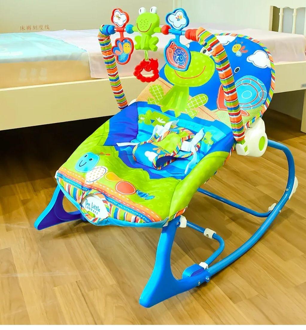 2 in 1 Infant to Toddler Baby Musical Rocker for Baby Boys/Girls/Toddlers/Infants