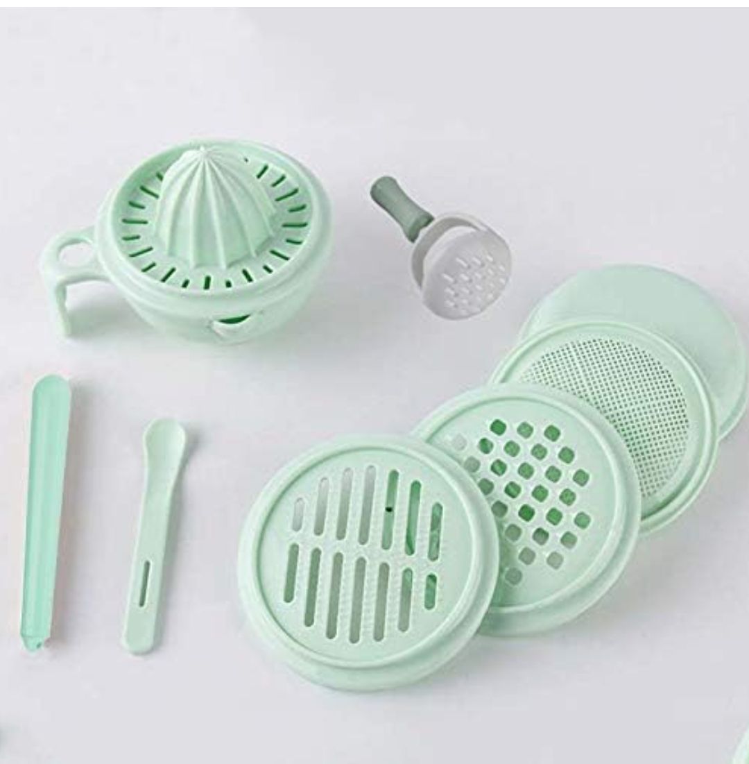 Mash and Serve Bowl Baby Food Maker Masher Portable Baby Food Feeder Processor Smasher Vegetables Fruit Ricer Tool