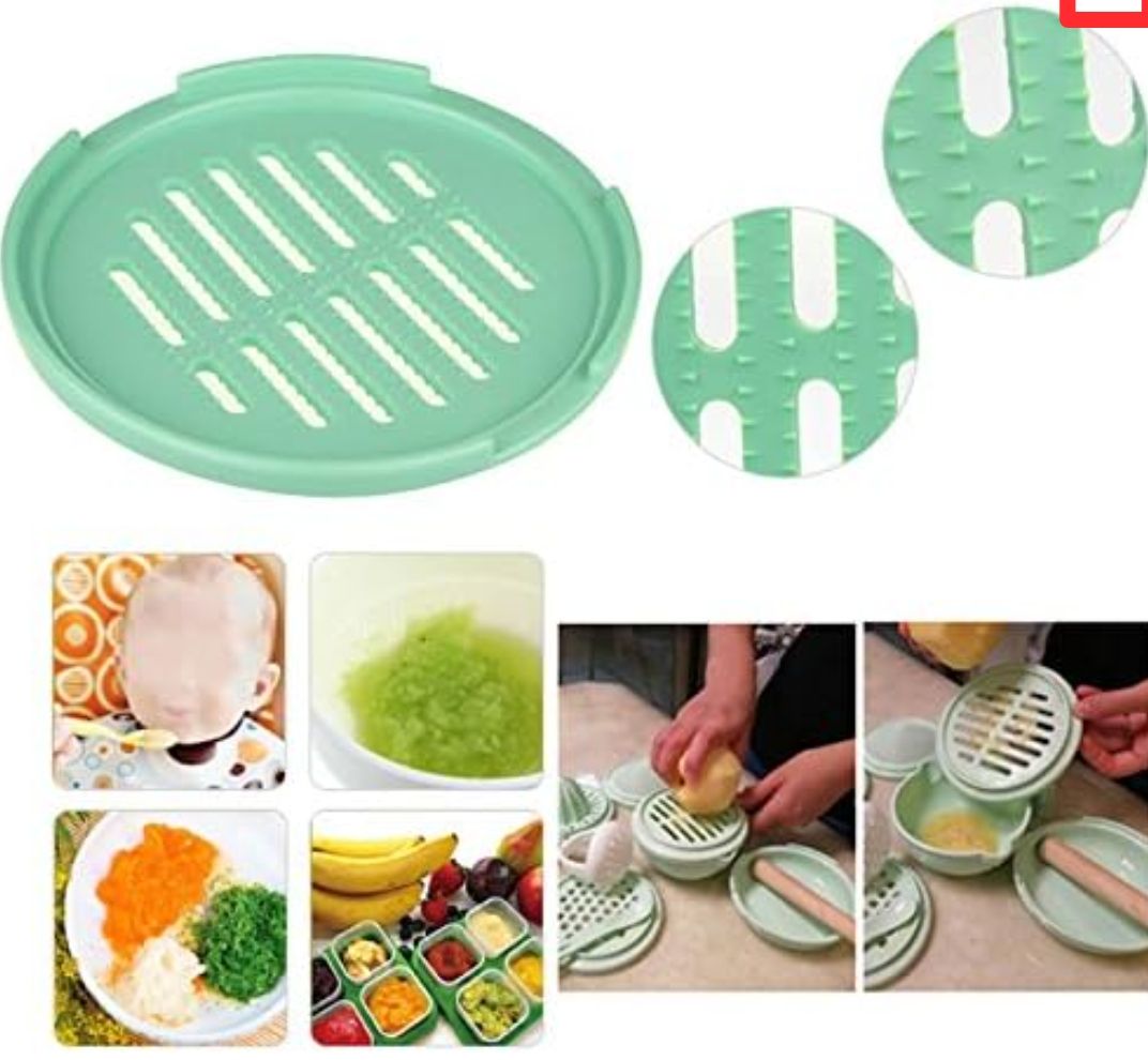 Mash and Serve Bowl Baby Food Maker Masher Portable Baby Food Feeder Processor Smasher Vegetables Fruit Ricer Tool