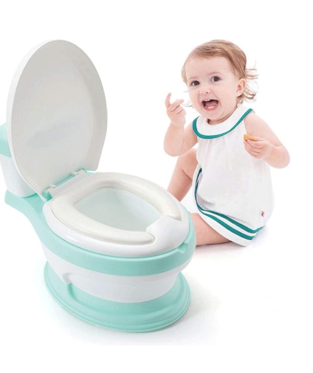 Potty Training Toilet, Car Toilet Portable Child Toilet Bowl Travel Car Portable Toilet Potty - Training Toilet for Toddler - with Flushing Sounds and Wipe Dispenser