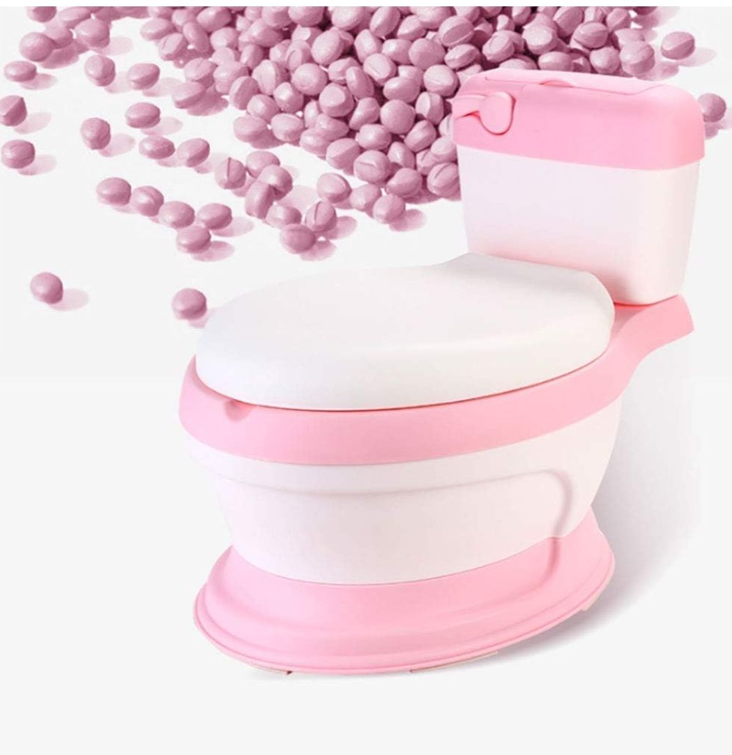 Potty Training Toilet, Car Toilet Portable Child Toilet Bowl Travel Car Portable Toilet Potty - Training Toilet for Toddler  - with Flushing Sounds and Wipe Dispenser