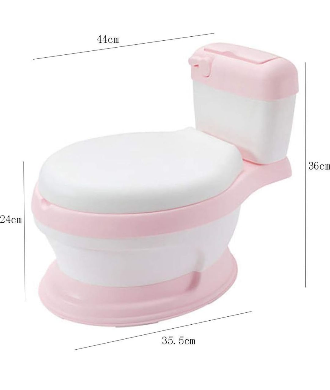 Potty Training Toilet, Car Toilet Portable Child Toilet Bowl Travel Car Portable Toilet Potty - Training Toilet for Toddler  - with Flushing Sounds and Wipe Dispenser