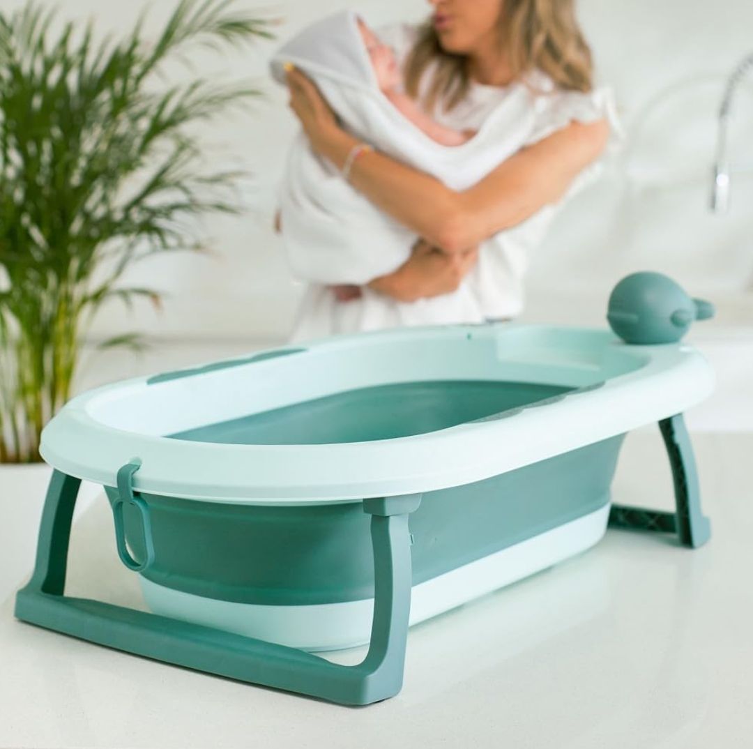 Foldable Baby Bathtub for Kids with Anti-Skid Base | Portable Bath Tub Baby Kids Mini Swimming Pool Bather for Babies | Baby Bath tub for Kids Boys & Girls 0-3 Years