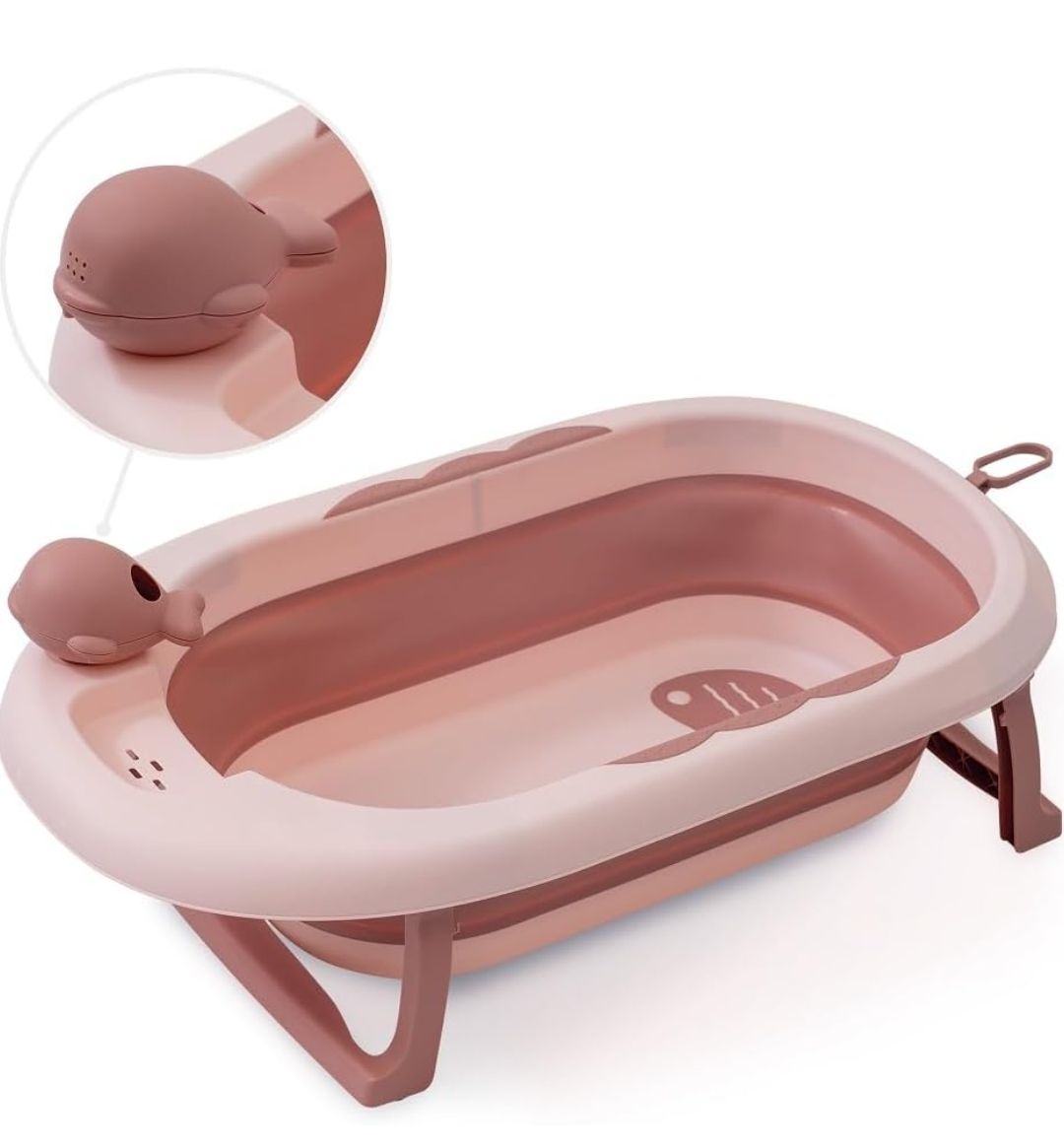 Foldable Baby Bathtub for Kids with Anti-Skid Base | Portable Bath Tub Baby Kids Mini Swimming Pool Bather for Babies | Baby Bath tub for Kids Boys & Girls 0-3 Years