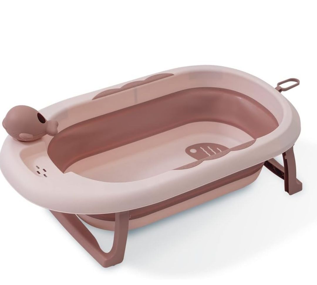 Foldable Baby Bathtub for Kids with Anti-Skid Base | Portable Bath Tub Baby Kids Mini Swimming Pool Bather for Babies | Baby Bath tub for Kids Boys & Girls 0-3 Years