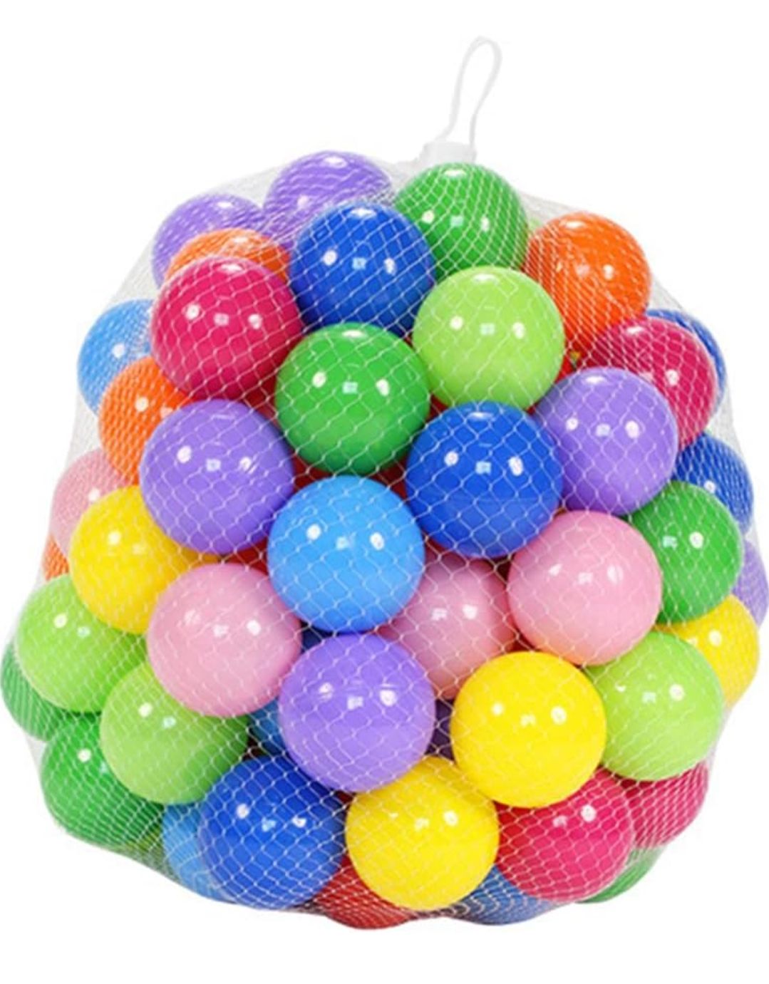 50pcs Kids Pit Ball Play Tent Ocean Ball Crush Proof Sensory Stress Balls Bath Time Toy Baby Shower Gifts for Toddlers Baby Kid Random Colors
