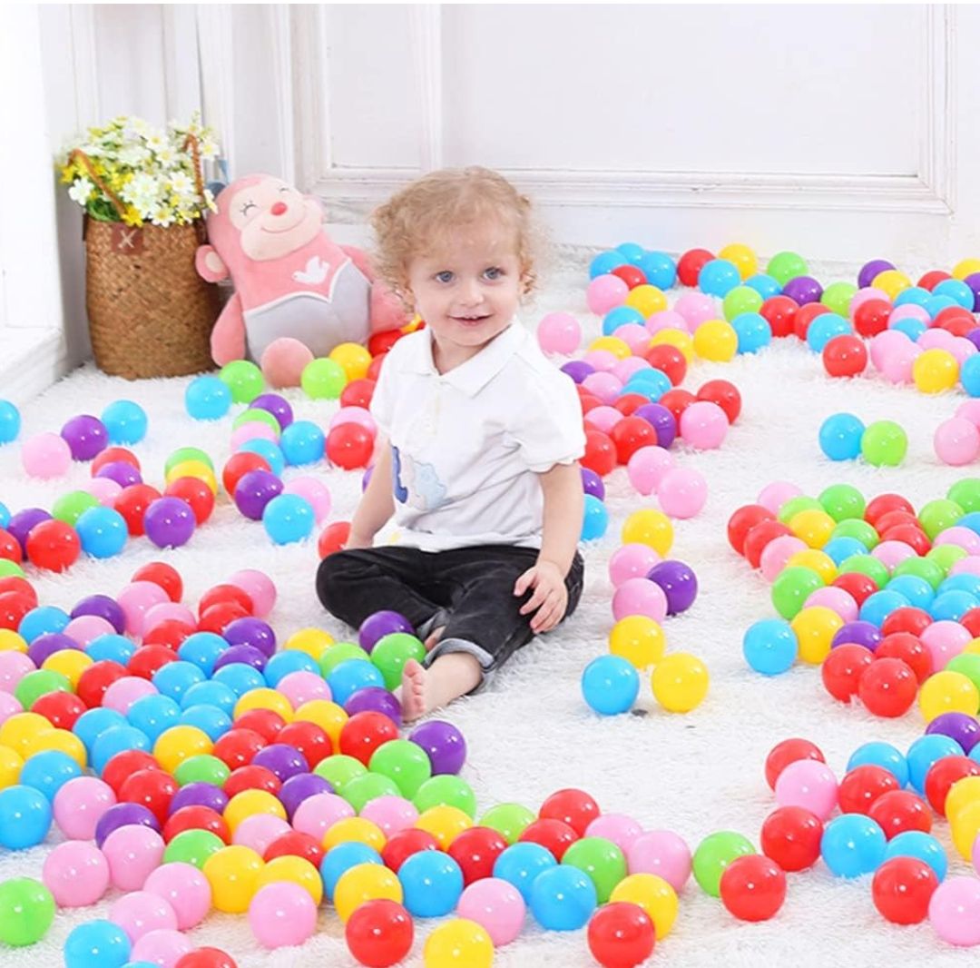 50pcs Kids Pit Ball Play Tent Ocean Ball Crush Proof Sensory Stress Balls Bath Time Toy Baby Shower Gifts for Toddlers Baby Kid Random Colors