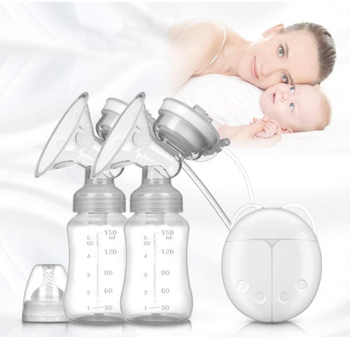 Double Electric Breast Pumps for Breastfeeding, Silent and Pain Free Electric Breast Feeding Pumps with 2 Modes&4 Levels of Suction
