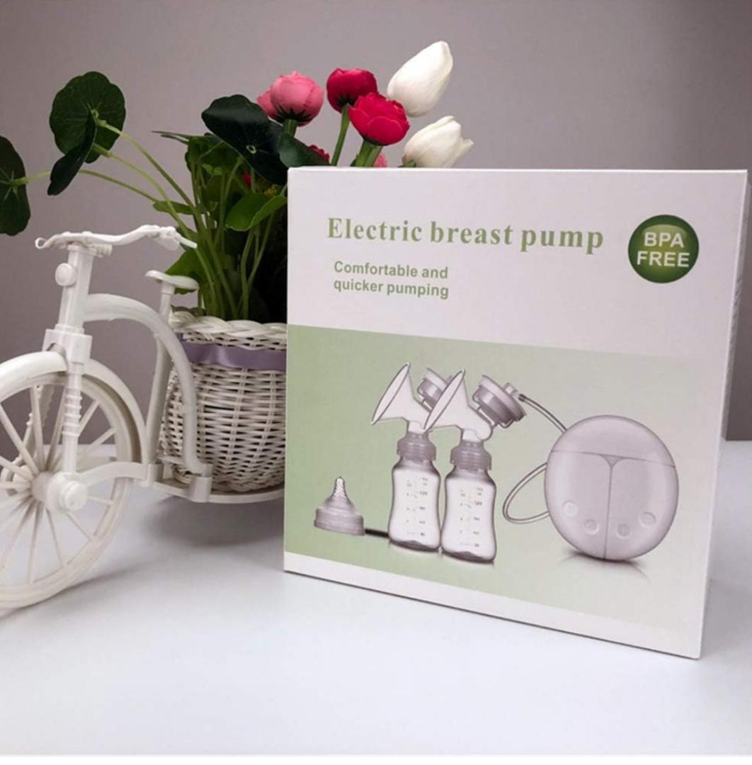 Double Electric Breast Pumps for Breastfeeding, Silent and Pain Free Electric Breast Feeding Pumps with 2 Modes&4 Levels of Suction